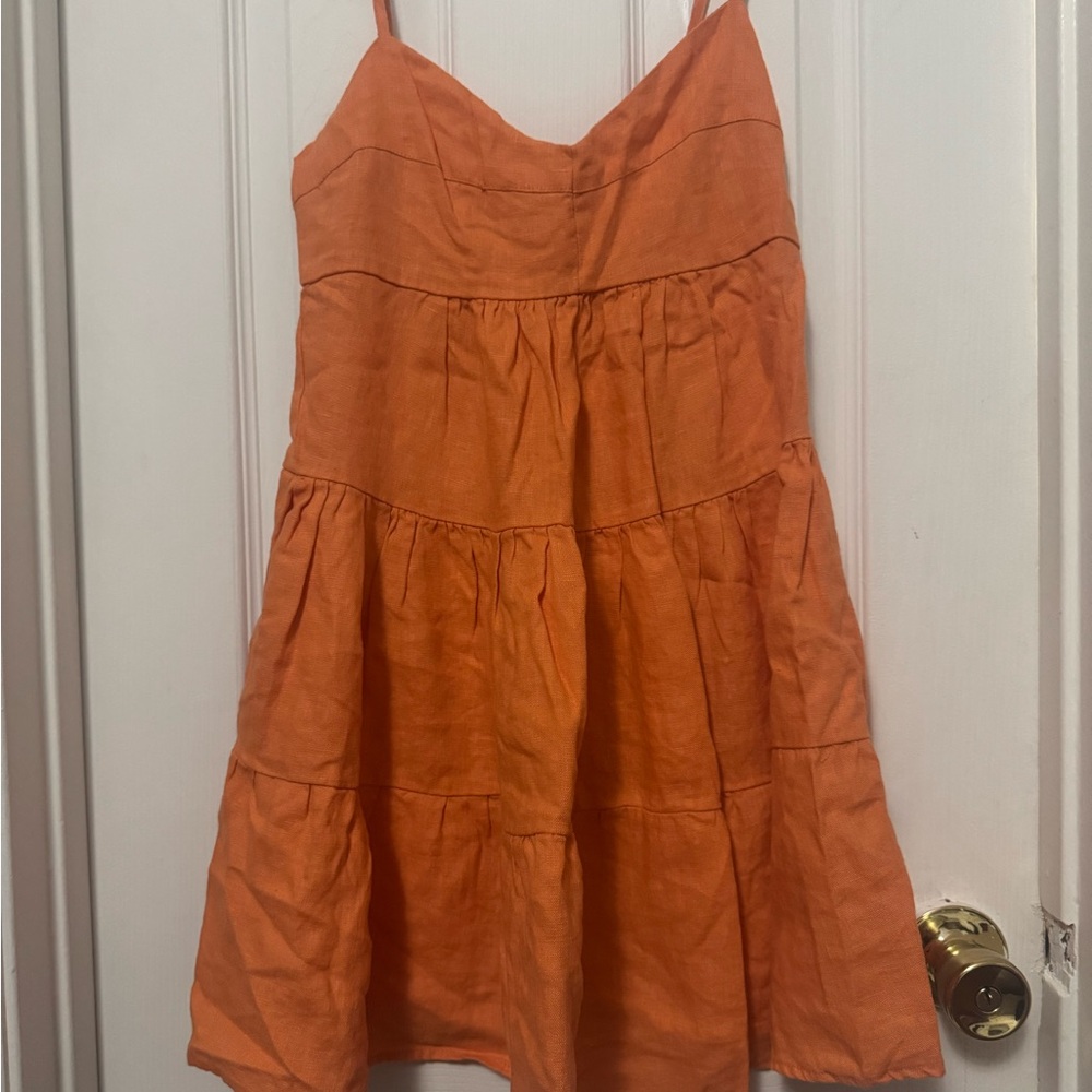Orange Tiered Sundress